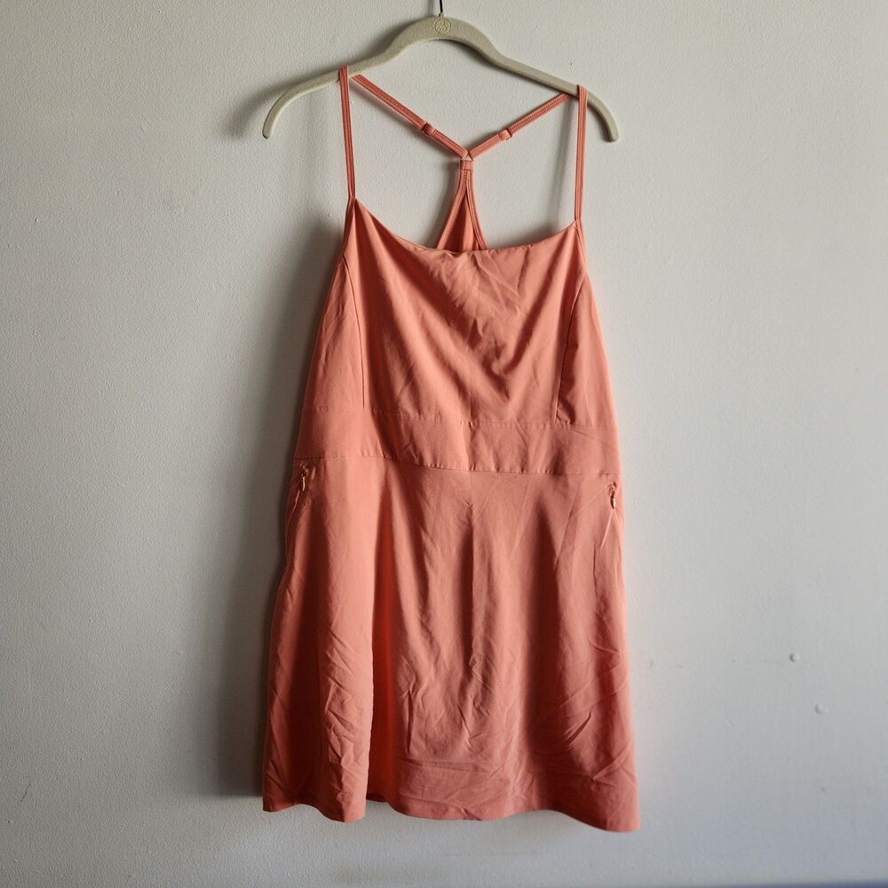 Calia Women's Athletic Strappy Dress w Shorts Large in Salmon outdoor sport